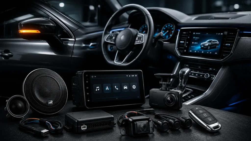 Doposażenie pojazdu warszawa włochy - światła led, kamery cofania, cb-radio, multiport, głośniki, caraudio