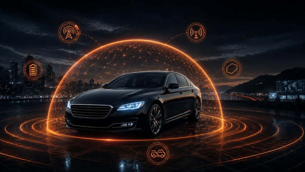 Montaż systemu GanTrack — elektroniczne zabezpieczenie przed kradzieżą auta w Auto Serwis Warszawa Włochy