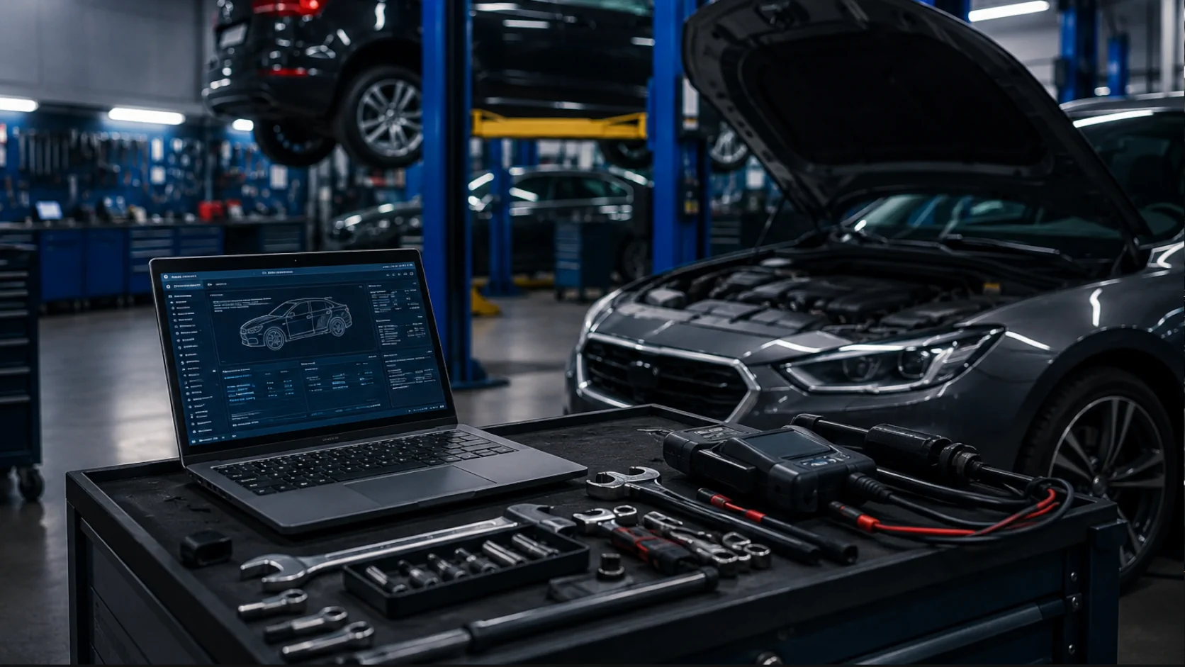 Oferta usług warsztatu samochodowego Auto Serwis Warszawa Włochy — mechanika, elektryka, alarmy
