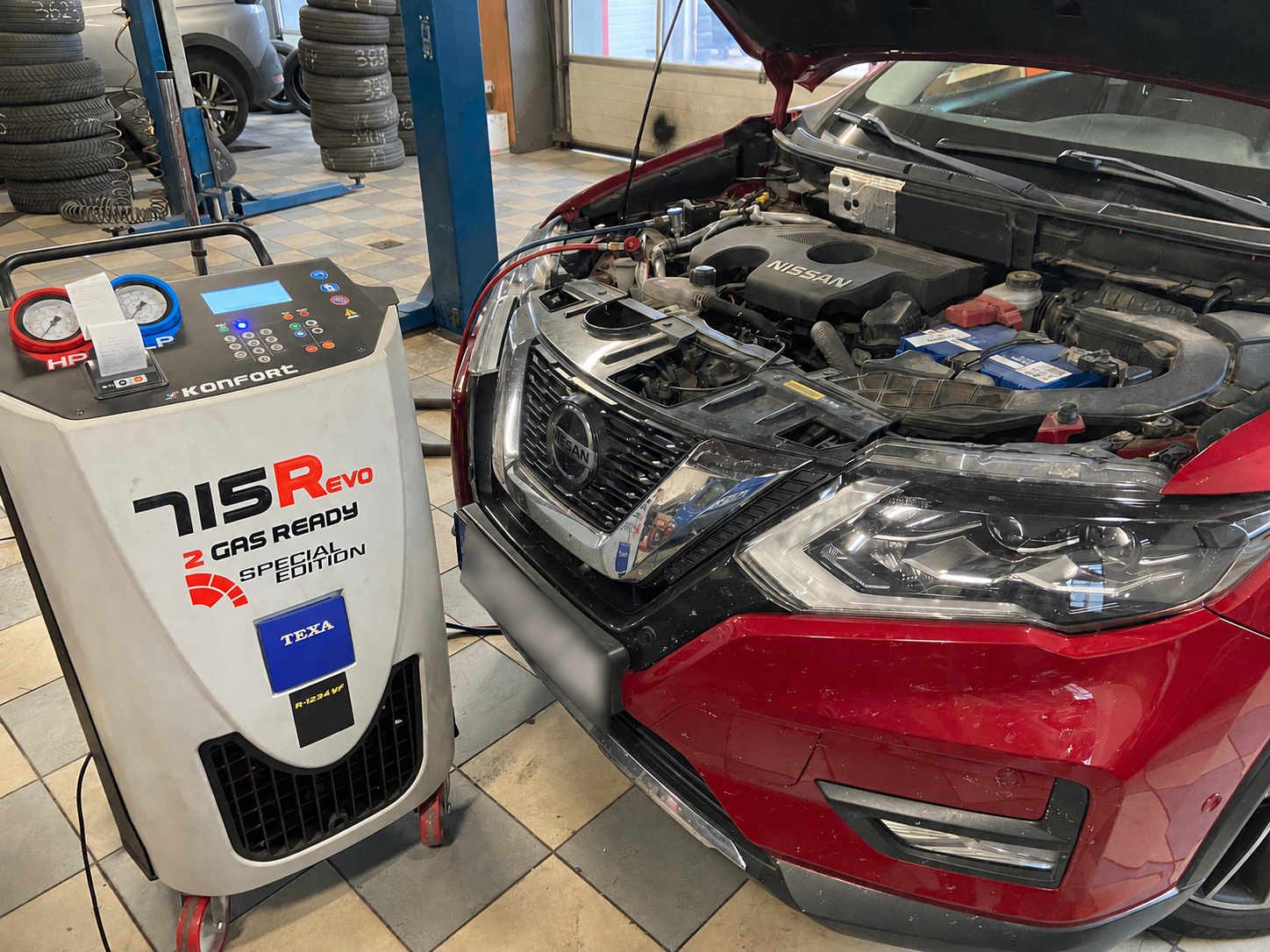 Serwis klimatyzacji R1234yf w Nissanie